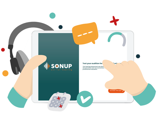 Test her hearing with sonup