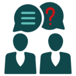 pictogramme dialogue entre deux personnes